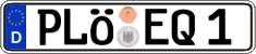 German license plate, Regular plates