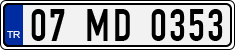 License plate of Turkey, Regular plates