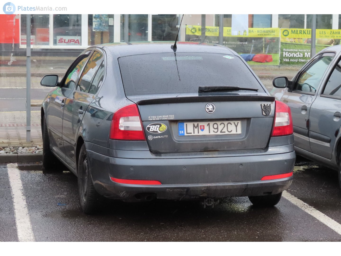 LM-192CY, Skoda Octavia 2nd gen Liftback (A5/1Z3), facelift, 2009–2013