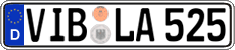 German license plate, Regular plates