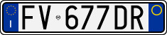 License plate of Italy, Cars (1994 year series)