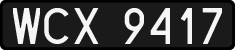 License plates of Poland, 1976 year system