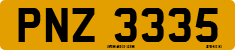 License plate of the United Kingdom, Northern Ireland (1966)