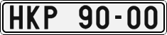 License plate of the Czech Republic, Cars (1960)