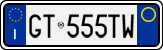 License plate of Italy, Cars (1994 year series)