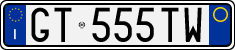 License plate of Italy, Cars (1994 year series)