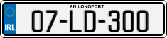 License plate of Ireland, Regular plates