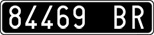 License plate of Italy, Cars (1927 year series)