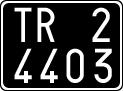 License plate of Italy, Cars (1927 year series)