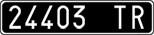 License plate of Italy, Cars (1927 year series)