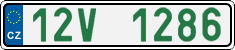 License plate of the Czech Republic, Oldtimers (2001)