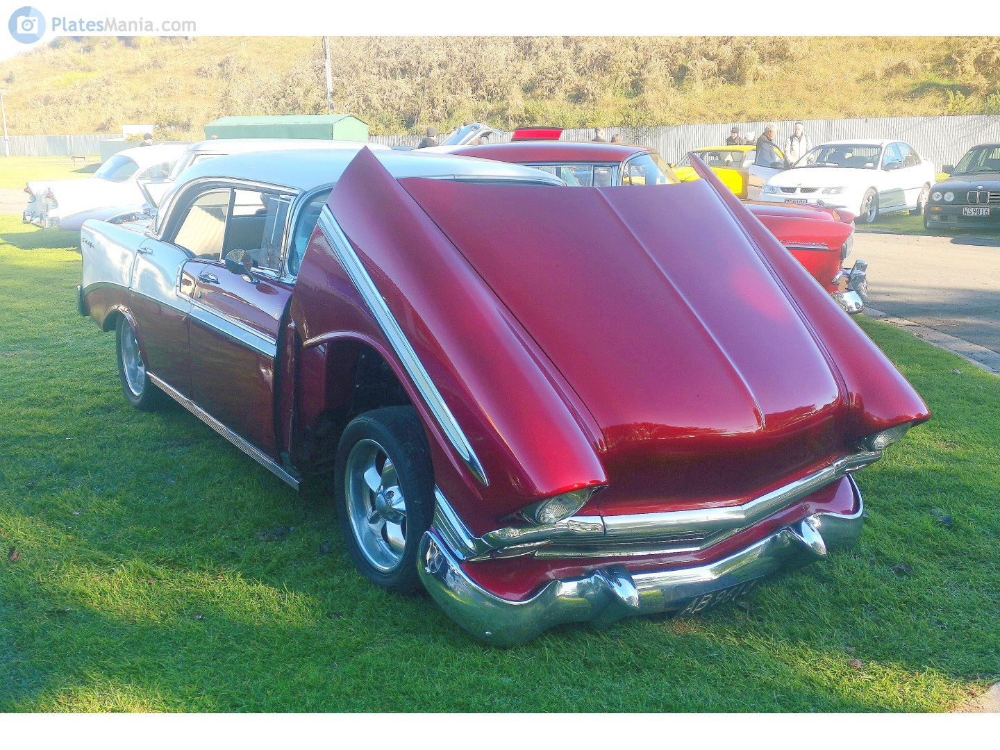 AB9614, Chevrolet Bel Air 2nd gen 1956 4-door Hardtop (2413; A-body), 1st facelift, 1955–1956