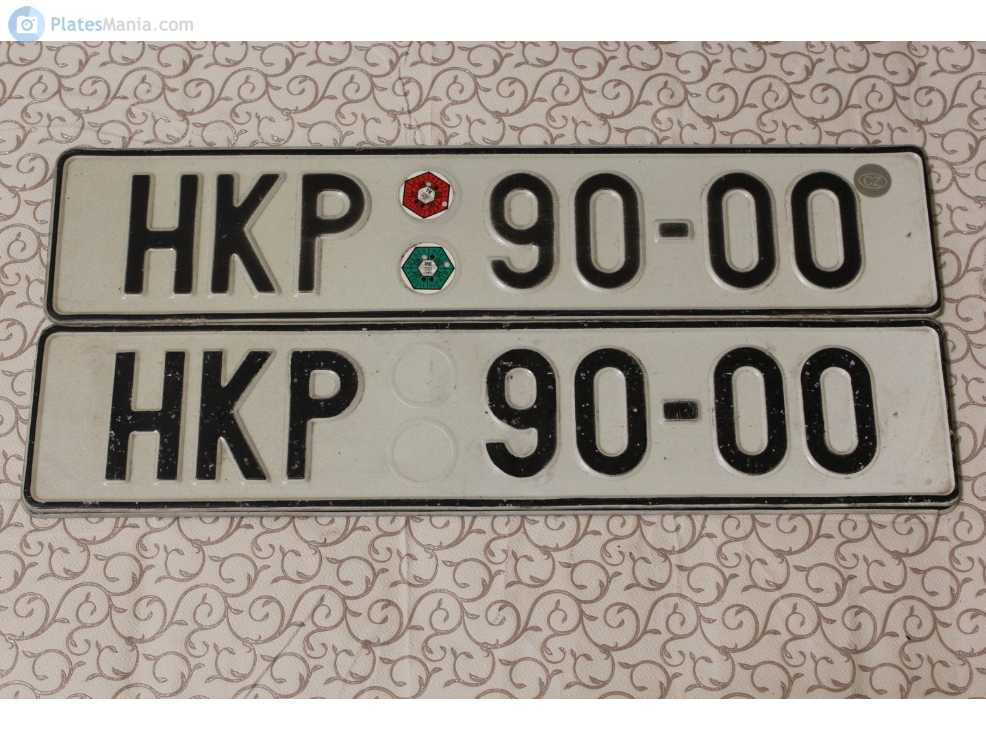 HKP 90-00, License plate without vehicle 