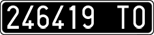 License plate of Italy, Cars (1927 year series)