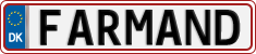 License plate of Denmark, Vanity Plates