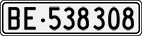 License plate of Switzerland, Cars