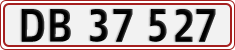 License plate of Denmark, Regular plates