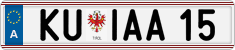 License plate of Austria, Vanity Plates