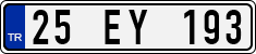 License plate of Turkey, Regular plates