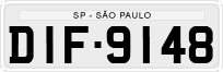 License plate of Brazil, Private owners (1990)