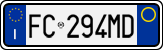 License plate of Italy, Cars (1994 year series)