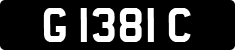 License plate of Gibraltar, Regular car plates (G 1234 A)
