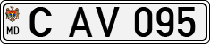 License plate of Moldova, Cars (1992)