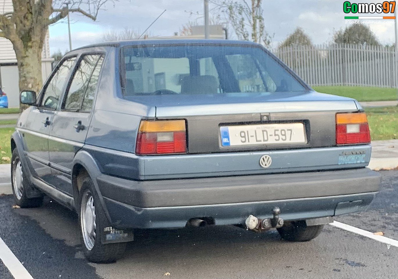 91-LD-597, Volkswagen Jetta 2nd gen 4-door Sedan (1G), 1984–1992 (­–1997 for CN-market)