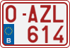 License plate of Belgium, Regular plates (2010)
