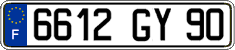 French license plate, FNI