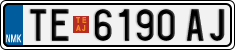 License plate of North Macedonia, Regular plates (2012)
