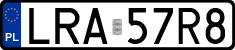License plates of Poland, Regular car plates