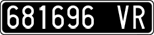 License plate of Italy, Cars (1927 year series)