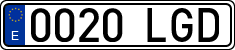 License plates of Spain, Ordinary (2000)