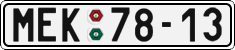 License plate of the Czech Republic, Cars (1960)
