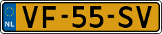 License plate of the Netherlands, Commercial Vehicles (1951-1994 system)