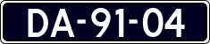 License plate of the Netherlands, Commercial Vehicles (1951-1994 system)