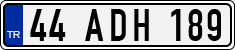 License plate of Turkey, Regular plates