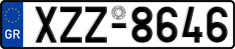 License plate of Greece, Cars