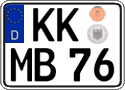 German license plate, Regular plates