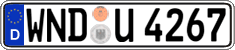 German license plate, Regular plates