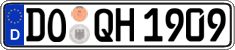 German license plate, Regular plates