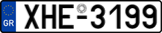 License plate of Greece, Cars