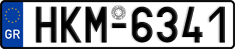 License plate of Greece, Cars
