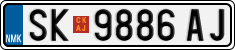 License plate of North Macedonia, Regular plates (2012)