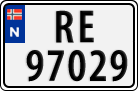 License plate of Norway, Cars