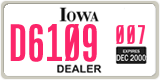 Iowa, Dealer (XXXX(X) XXX)
