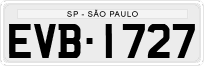 License plate of Brazil, Private owners (1990)