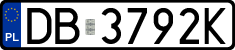 License plates of Poland, Regular car plates
