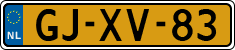 License plate of the Netherlands, Cars